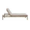thumbnail image 4 of Afuera Living Modern Outdoor Wood Single Chaise Lounger in Natural, 4 of 14