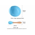 thumbnail image 2 of Juego De Tazón Y Cuchara De Silicona Con Ventosa Para Bebés Xtellar verde, 2 of 4