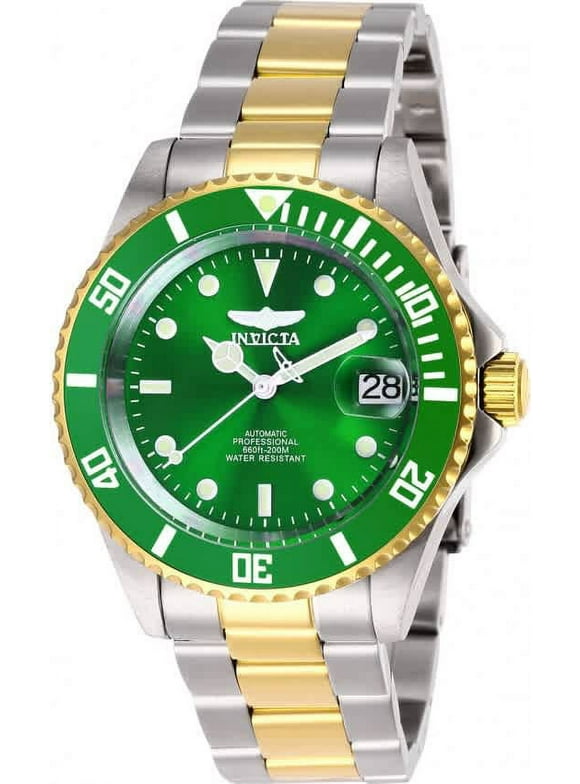 Invicta 28661 Mens Pro Diver Automatic 3 Hand Green Dial Watch