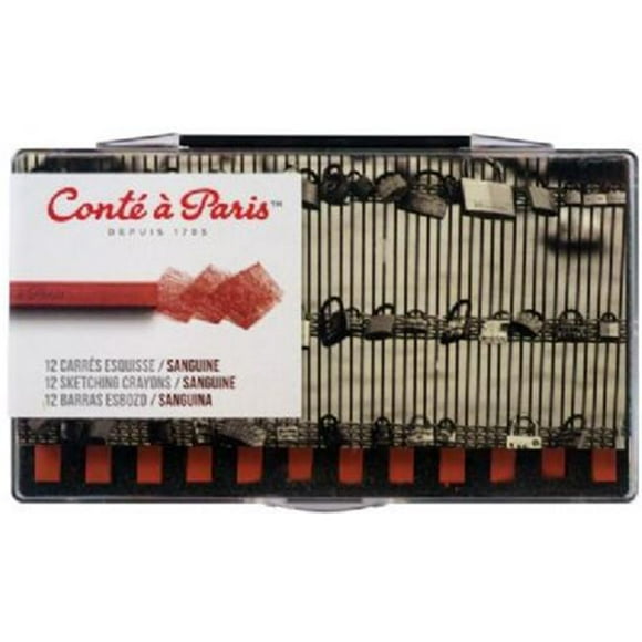 CRAYONS-CONTE SANGUINE,12/PACK
