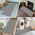 thumbnail image 5 of Wavy Lines 2'x6' Runner Rugs for Hallway Kitchen Bedside Non Slip Washable, Abstract Minimalist Pattern Gray Entryway Rug Runners with Rubber Backing, Long Carpet Runner for Laundry Room, 5 of 8