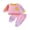 Pink, variant on Baby Toddler Boy Fall Outfit 6 12 18 24 Month 2T 3T Contrast Colors Long Sleeves Sweatshirt and Elastic Jogger Pants 2 Piece Clothes Set