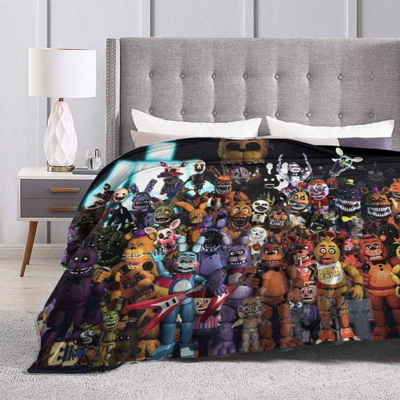 Five Nights At Freddy'S Ultra-Soft Micro Fleece Blanket Cozy Blanket Thick Warm Plush Throw Blanket Sofa Cushion 60"X50"