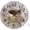 Coffee, variant on Silent Non Ticking Clock 10 Inch, Round Wall Clock,Decorative for Living Room, Kitchen, Home,Bathroom, Bedroom, Office or School, Coffee Cup on Wooden