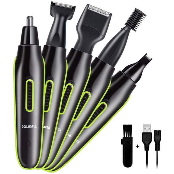Artrylin Nose Hair Trimmer Rechargeable 5 in 1 Nose Trimmer for Men Women Electric Ear Hair Trimmer,Beard Trimmer,Sideburn Trimmer,Precision Detailer Stainless Steel