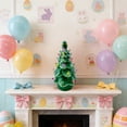 thumbnail image 4 of karymi Whimsical 7.28in Pink and Green Easter Christmas Tree Shaped Resin Ornament with Multicolor LED Lights Indoor Holiday Window Display Tabletop Centerpiece House Decor House Decor, 4 of 6