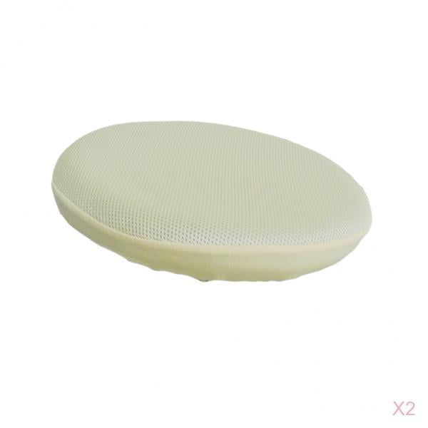 Cojín Redondo Acolchado Sunnimix para Silla de Exterior e Interior Beige 30cm
