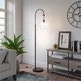 thumbnail image 4 of Henn&Hart 12" Blackened Bronze Metal/Glass Floor Lamp, 4 of 10
