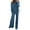Blue, variant on Winter 2 Piece Set for Women 2 Piece Sets for Women Fall Sweater Sets for Women Womens 2 Piece Outfits One Shoulder Knit Sweater Pullovers Wide Leg Pants Sets Sweatsuit Tracksuit, Black-L