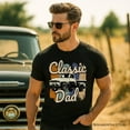 thumbnail image 5 of Classic Dad T-Shirt, Black Retro Truck Fathers Tee, 5 of 6