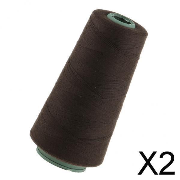 Hilo de Decoración de Costura Yinane para Tejer Extensiones de Cabello Marrón Oscuro 2 piezas