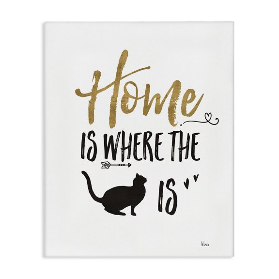 Stupell Industries Eclectic Cat Lover Typography Canvas Art, 30 x 40, by Veronique Charron