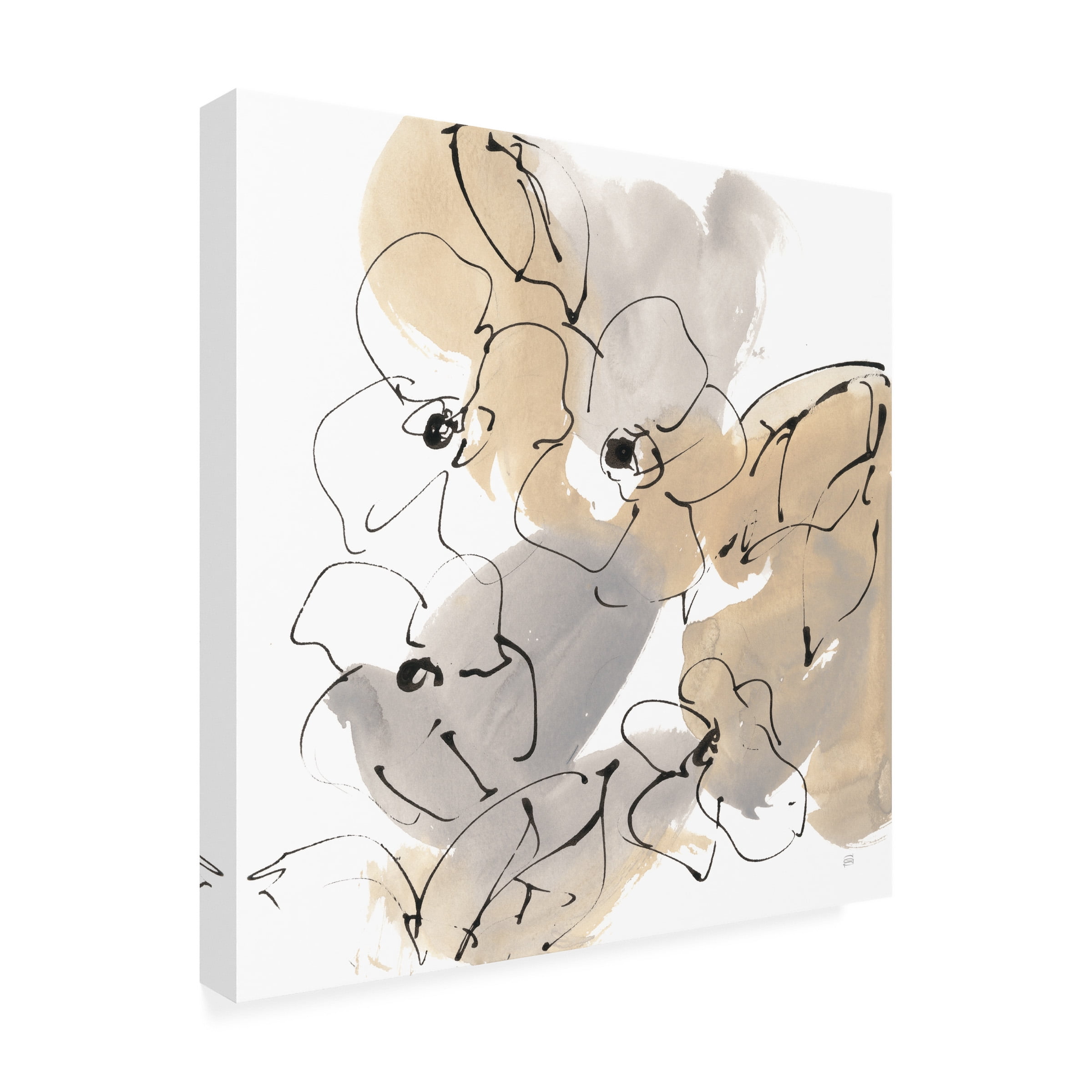 Chris Paschke 'Original Neutrals I' Canvas Art