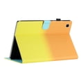 thumbnail image 4 of for Samsung Galaxy Tab S6 Lite 10.4" 2020 / 2022 / 2024, Gradient Color PU Leather Folio Stand Magnetic Wallet with Card Pockets [Auto Wake/Sleep] Soft TPU Shockproof Cover, Orange+Yellow, 4 of 11