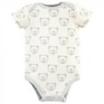 thumbnail image 3 of Luvable Friends Baby Boy Cotton Bodysuits 5pk, Bear, 6-9 Months, 3 of 6