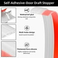 thumbnail image 2 of Door Draft Stopper for Bottom of Door, Adjustable Weather Stripping Door Seal for Cold Insulation, Under Door Sweep for Exterior & Interior Doors, Door Bottom Seal Blocker Noise (39inch,Black), 2 of 9