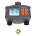 thumbnail image 2 of 2 Outlet Hose Watering Timer 2 Zone Sprinkler Timer with Rain Sensor Automatic Irrigation Controller with G3/4 Male to G1/2 Female Adapter, 2 of 5
