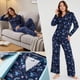 thumbnail image 4 of Conjunto de pijama Disney Stitch para mujer con parte superior suave y pantalones de pijama, color a, 4 of 6