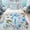 Sky Blue, variant on Erosebridal Moose Elk Kids Twin Comforter Sets, Rustic Deer Animals Bedding Set, Black Reversible, 2pcs