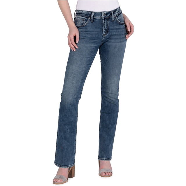Silver Jeans Womens Avery Boot Cut Jeans blue 24x33
