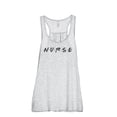 thumbnail image 1 of Nurse Friends Women's Fashion Sleeveless Flowy Racerback Workout Yoga Tank Top Sport Grey X-Large, 1 of 3