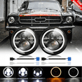 thumbnail image 4 of Faros Led 7 Inch Motorcycle Harley Jeep Wrangler Vocho NEGRO, 4 of 5
