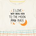 thumbnail image 4 of Inktastic I Love My Big Sis to the Moon and Back Girls Baby Dress, 4 of 5