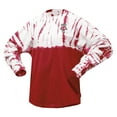 thumbnail image 2 of Women's Red Wisconsin Badgers Tie-Dye Long Sleeve Jersey T-Shirt, 2 of 3