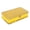 Yellow, variant on Fishing Lure Tray - Portable Double-Sided Tackle Box for Bass and Trout, 20 cm x 12 cm x 6 cm Ruthenium