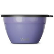 S'well Stainless Steel Salad Bowl Kit 64oz, Hillside Lavender, Comes with 2oz Mini Canister and Removable Tray for Organization, Leakproof, Easy to Clean, Dishwasher Safe C80