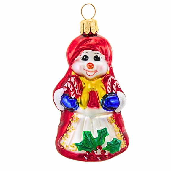Christopher Radko 3.25In Cool Couple Gem, Glass, Ornament Snowman Christmas 999610