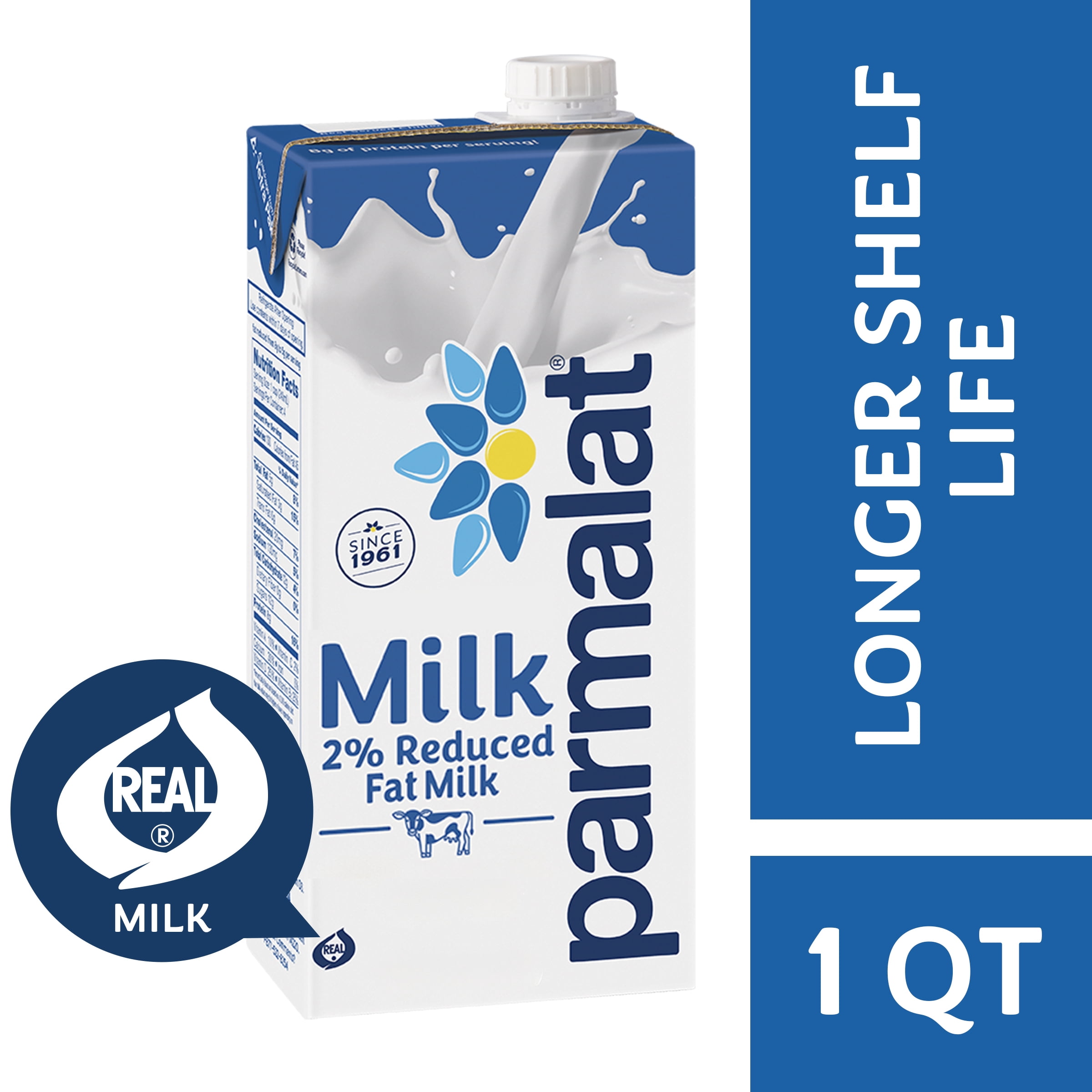 (6 pack) Parmalat 2% Reduced Fat Milk, 32 fl oz (Shelf-Stable)
