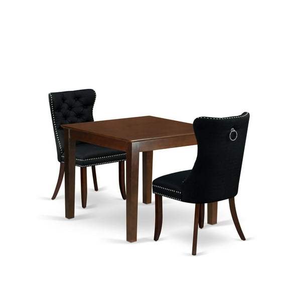 East West Furniture 3 Piece Dining Room Table Set