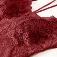 thumbnail image 4 of ChoXxx Women's Lace Backless Camisole Removable Padding Braless Strap Casual Red M, 4 of 7