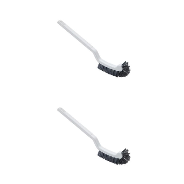 Advancent Portaescobillas para inodoro, cepillo limpiador de inodoro, herramientas de curvadas con ranura para Wc, cepillo de eliminación de Blanco 2piezas Advancent CBP042007