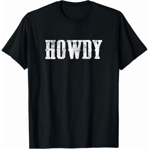 Howdy T-Shirt Cow Skull Shirt Western Country Shirts Vintage Cowgirl Tshirt Casual Short Sleeve Unisex Pure Cotton Tee