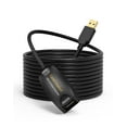 thumbnail image 1 of Active USB 3.0 Extension Cable, 5 m USB Male to Female Cable with Signal Amplification Compatible with Oculus Rift/Quest/Quest 2 VR/Link, Valve Index VR, Xbox One, Printers etc. Black, 1 of 6