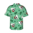 thumbnail image 3 of Goofa Christmas French Bulldog Hawaiian Shirt for Men, Unisex Summer Beach Casual Short Sleeve Button Down Shirts,Aloha Tropical Floral print shirt-Small, 3 of 9