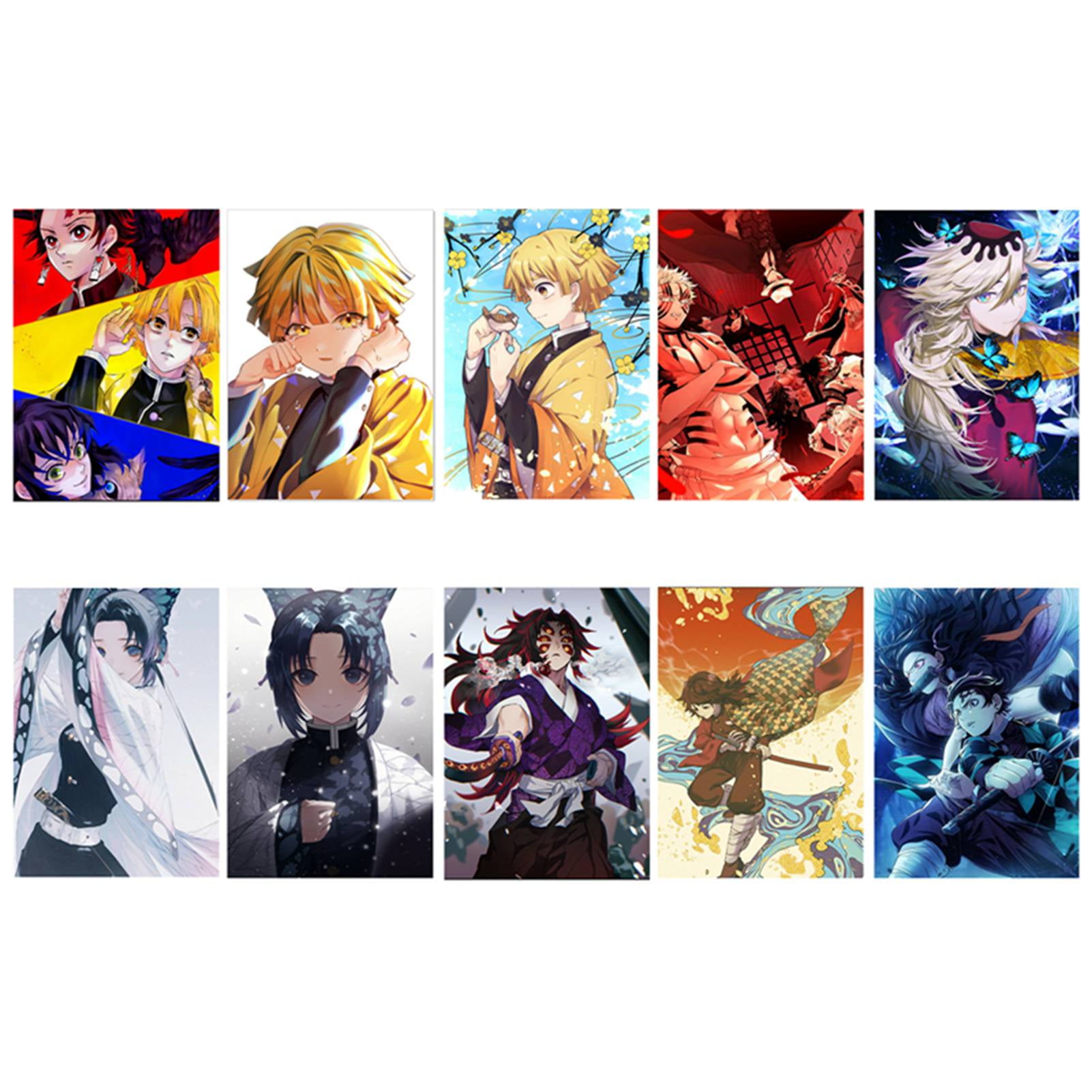 demon slayer kimetsu no yaiba anime printed poster wall art modular home decor no frame pictures walmart com walmart com