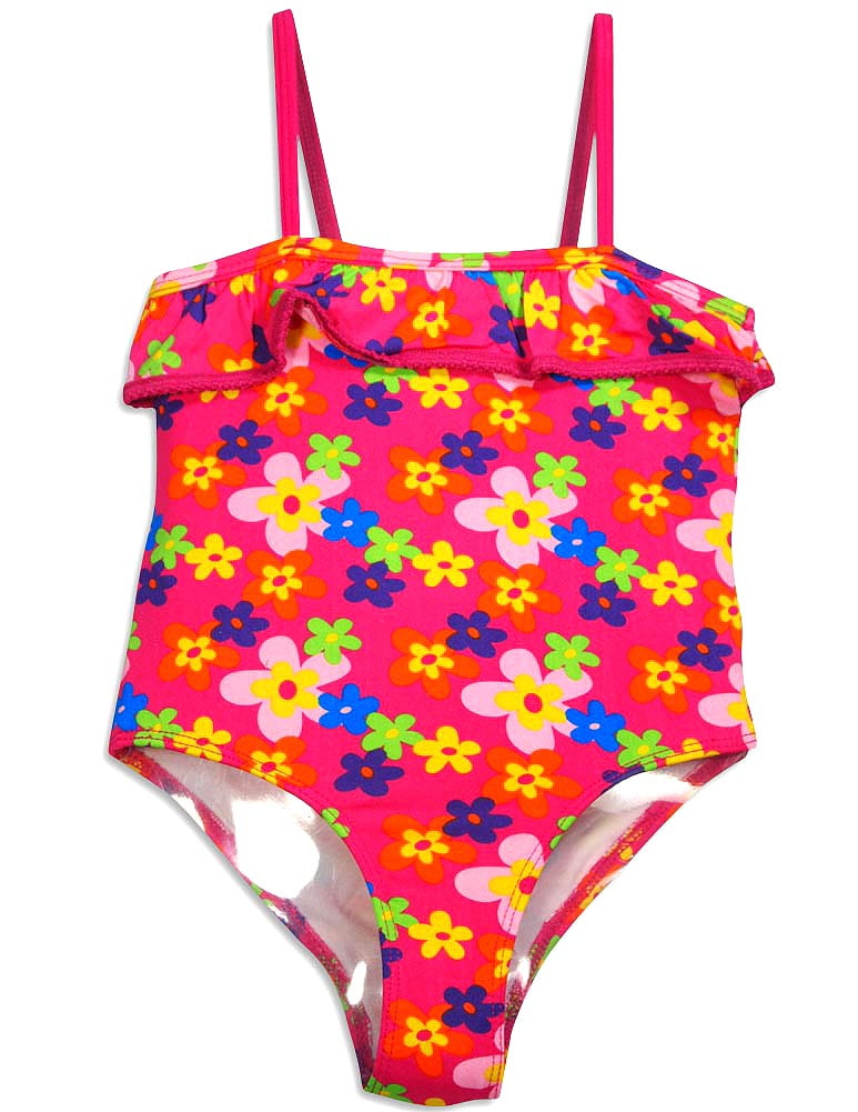 Pink Platinum - Little Girls 1 Pc Swimsuit 30452-6X (PINK FLOWER ...