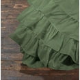 thumbnail image 4 of D.N.G. BEDDINGS 3 Piece 100% Egyptian Cotton Circle Ruffle Comforter Set, 550 GSM Filled Microfiber - Full/Queen Size, Moss Color - 800 Thread Count, 4 of 5