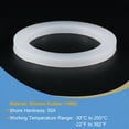 thumbnail image 3 of Unique Bargains Rondelle Plate en Silicone 2-1/2 Pieds DN65 Connecteur Rapide Blanc, 3 of 5