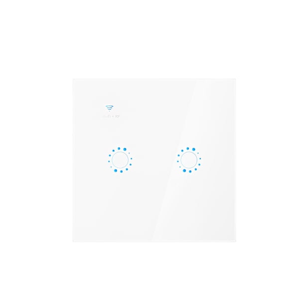 WIFI Smart Wall Light Panel 1/2/3 Gang Pantalla táctil Interruptor inalámbrico Interruptor de pared de control remoto para el hogar Eigraketly DZ7209-04B