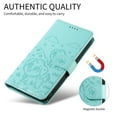 thumbnail image 3 of For iPhone 14 Plus Litter Dog Embossing Leather Phone Case with RFID Blocking Card Slot Wallet Magnetic Clasp Lanyard Flip Stand Case,green,For iPhone 14 Plus, 3 of 8