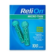 ReliOn Micro-Thin Lancets, 33-Gauge, 100 Count