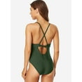 thumbnail image 4 of Maillots de Bain une Pièce pour Femmes Contrôle du Ventre Col en V Maillots de Bain de Plage, 4 of 5