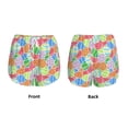 thumbnail image 3 of Wukai easter eggs Print Women' double-layer Shorts for Athletic Gym Running Shorts with Phone Pockets-XX-Large, 3 of 7