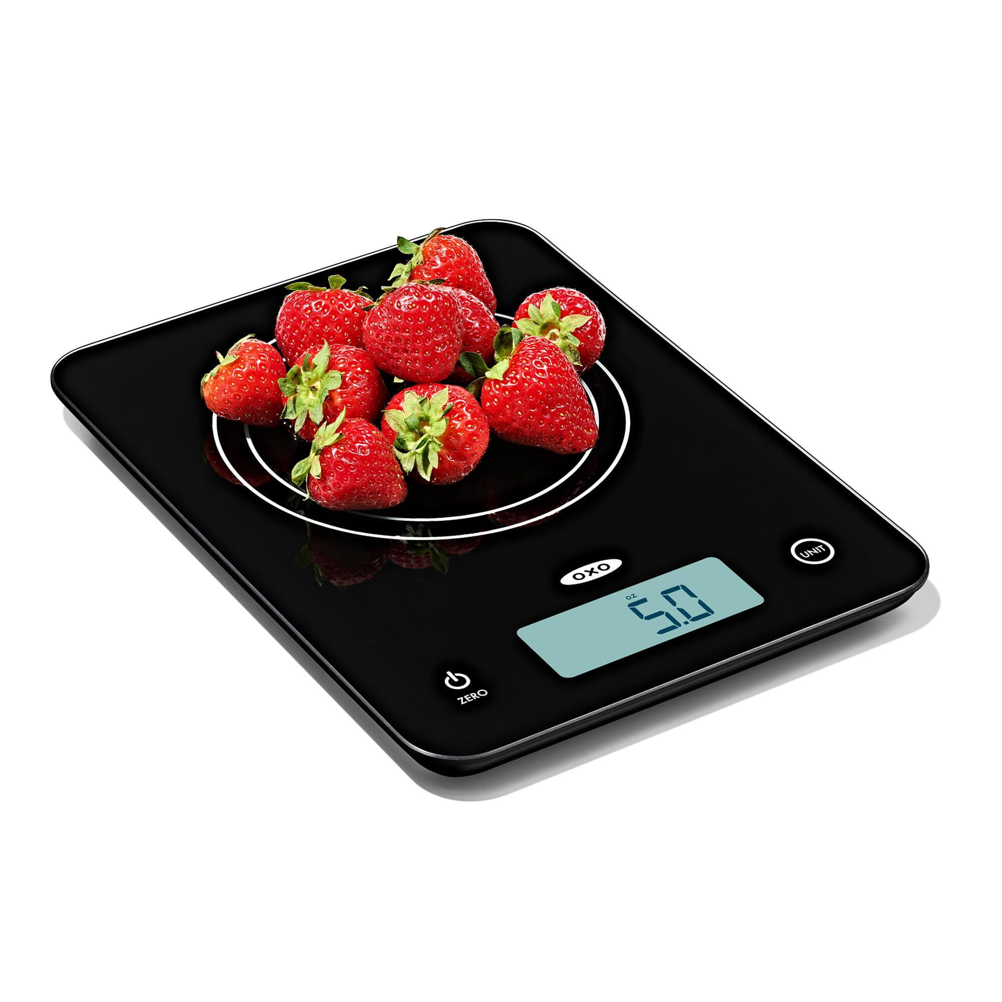 OXO Everyday Glass Food Scale, 22 lb Capacity Digital Kitchen Scale