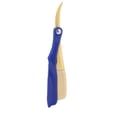 thumbnail image 4 of Soporte plegable para cuchillas de afeitar para hombres, herramienta manual para afeitar el vello facial, herramienta para sujetar cuchillas (cabeza dorada) azul, 4 of 5