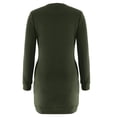 thumbnail image 5 of Fashion Deals 2023 Lindreshi Casual Fall Dress Clearance Fashion Women Summer Casual Loose Full Sleeve Pocket Rround Collar Solid Dress, 5 of 6